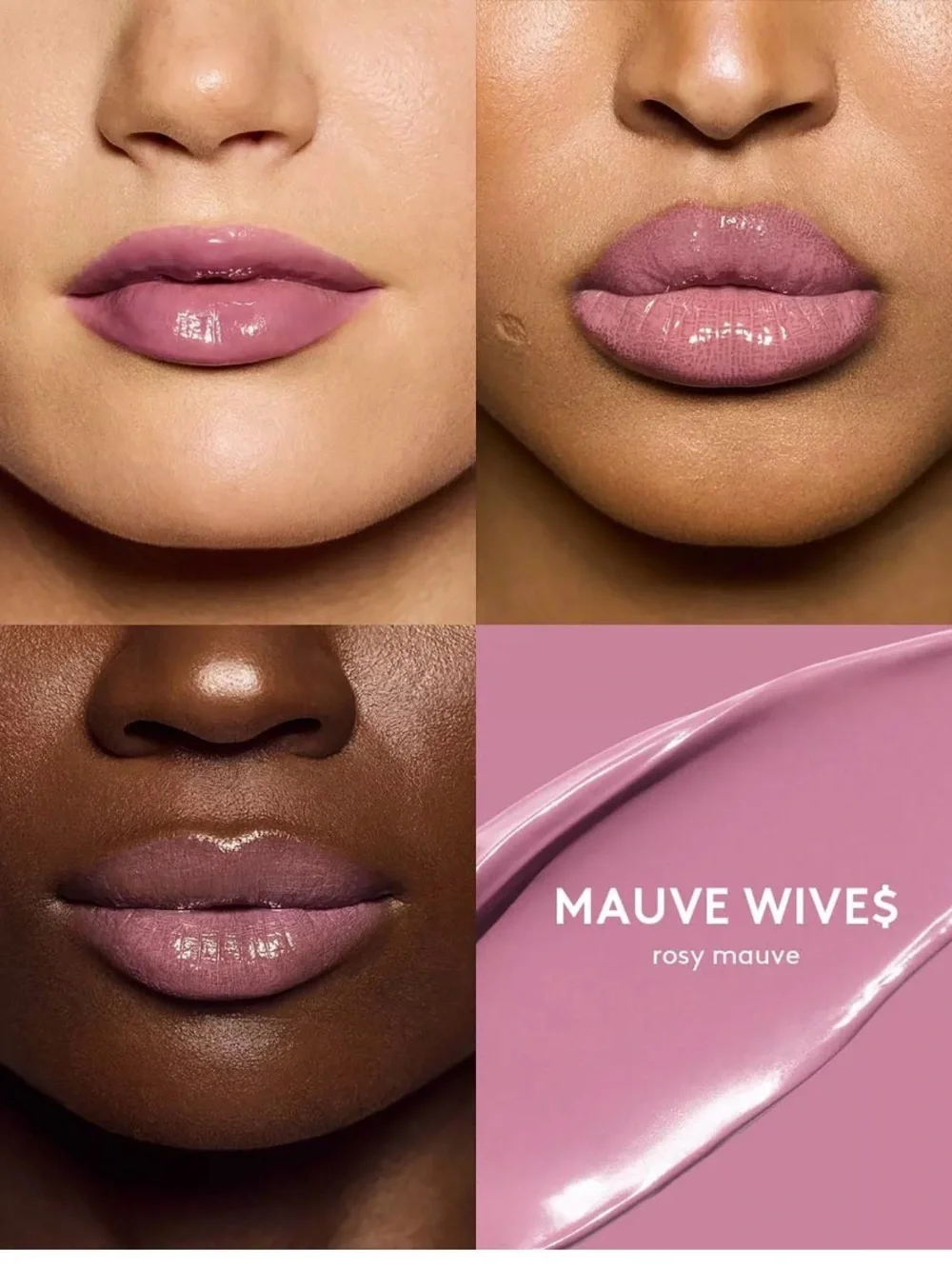 NWT FENTY BEAUTY by Rihanna Gloss Bomb Cream Color Drip Lip Cream Mauve Wives 🆕